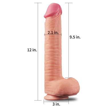 Ogromne dildo realistyczny wygląd przyssawka 30 cm